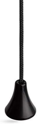 Bathroom Light Pull Cord String with Contemporary Jet Black Cord and ...