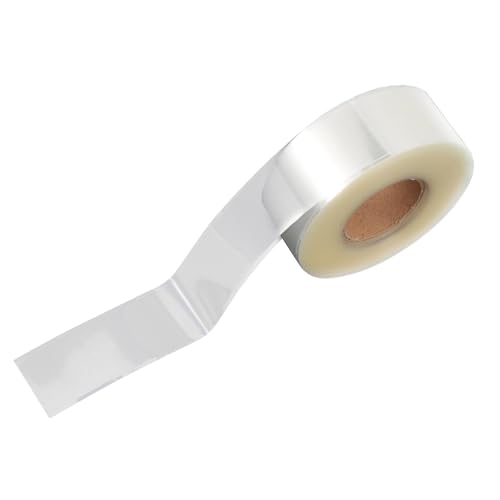 Zerodeko Protectores Adhesivos de Etiquetas Transparentes para Códigos de Barras Pvc Resistente, 1 Rollo de 250 Piezas para Uso en Hogares y Hospitales