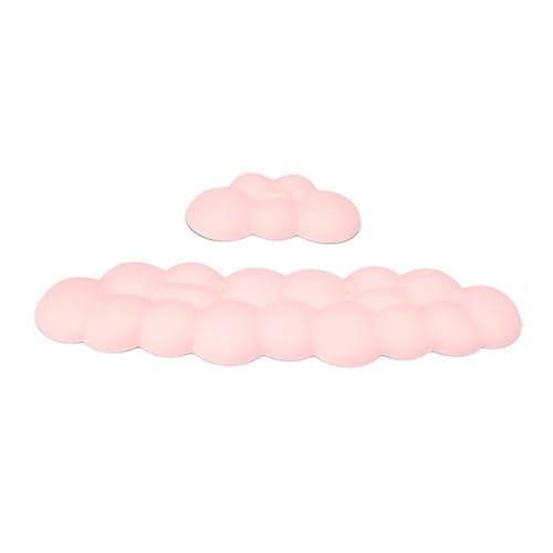 Applicable to Ergonomic mouse pad keyboard mouse pad with PU anti-slip pad accessories pink