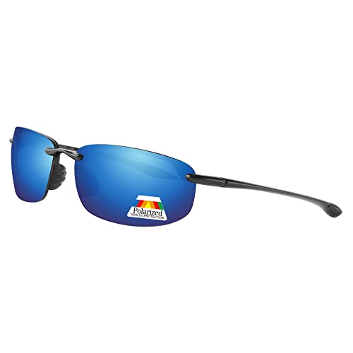 Image of Bwake Replacement Lenses for Maui Jim Ho'okipa Sunglass MJ407 - Ice Blue POLARIZED
