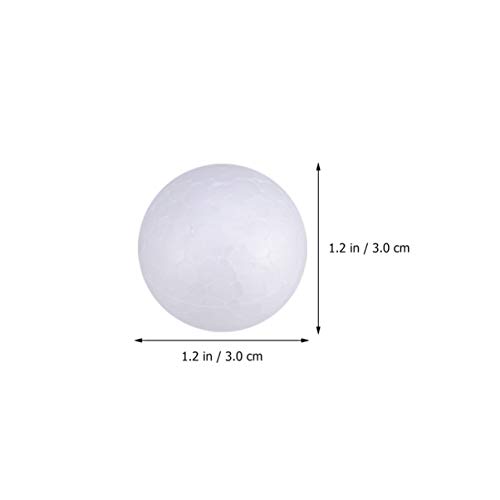 100 Pcs Foam Balls Balls 1.2 Inches for Art and Craft Wedding Decoration Projects and Christmas Party Decorations by SEWACC - Used condition - Image 2