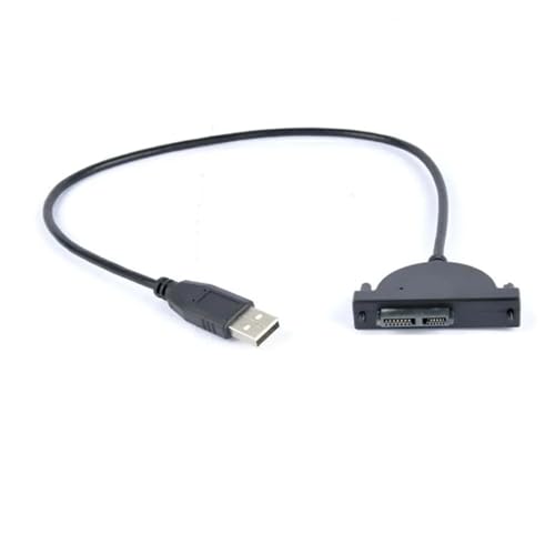 Cable Adaptador USB 2.0 a SATA 13 Pines para CD/DVD Slimline miniatura 5
