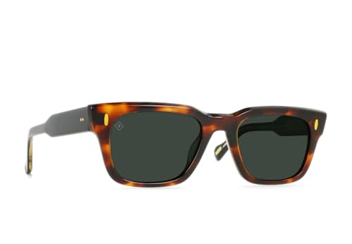 RAEN - CONWAY - Mens Square Sunglasses UV Protection - Hearth/Green Polarized Lens (Size 53 MM) - Polarized Lenses