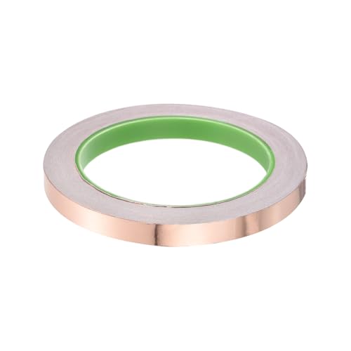 Image of PATIKIL Copper Foil Tape 0.39 Inch x 66 Feet 0.05mm Thick Double Sided Conductive Adhesive EMI Shielding for Electronics, Circuits, Grounding
