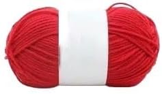 5 Rolls 4-Ply Milk Cotton Yarn for Crocheting 50g Worsted Blend(44)