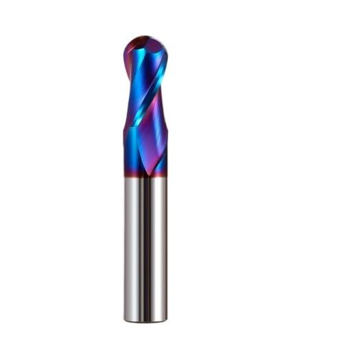 Fresa de bola HRC72 en carburo de tungsteno R6x24xD12x75L para fresado de metal duro