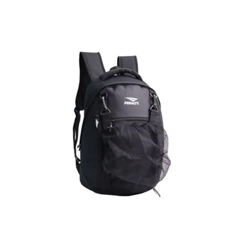 Mochila Esportiva Escolar com Porta Bola, Preta, PNLT 122