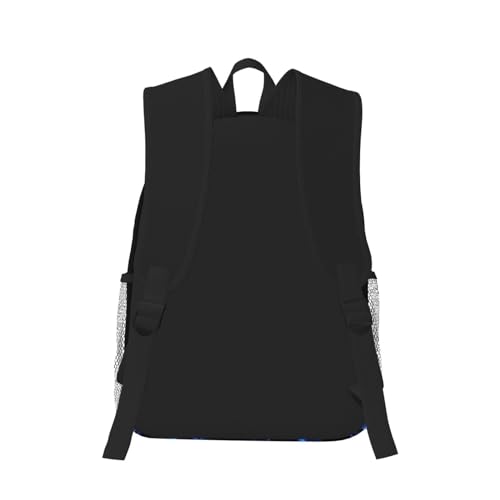 BREAUX Blue Flame Print Lightweight And Comfortable Duffel Bag, Casual Daypack, Multipurpose Backpack3