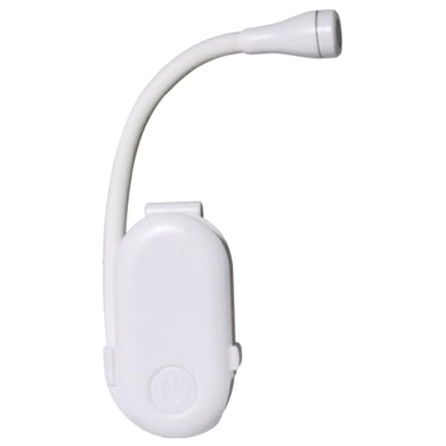 VALICLUD Lámpara de Lectura LED Clip Recargable Usb, Luz White Regulable, Batería 400mah, Adecuado para Estudiar y Leer Cama