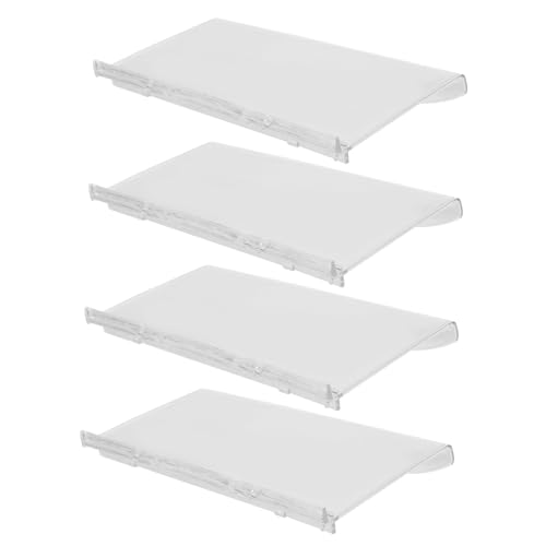 Cabilock Shoe Racks Wall Mount 4 Pack Floating Shoe Shelves Plastic Easy Assembly Display for Store Home