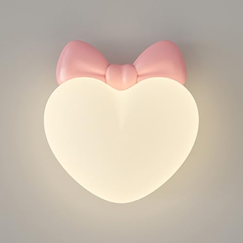Lámpara de pared acrílica romántica de corazón para regalar en decoración de habitaciones