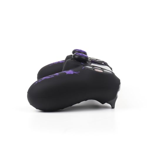 Image of RALAN Horned Skull Head Design Controller Skin Cover with 2 Thumb Grips Compatible with PS4 /Playstation 4 Slim /Pro Controller