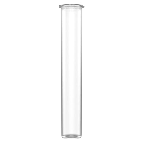 Image of 116mm CR Plastic Packaging Pop Top Tubes - Child Resistant Travel Holder Vial Containers - 500 Qty (Clear)