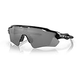 OAKLEY Radar EV Path OO9208 920852 38MM Polished Black/Prizm Black Shield Sunglasses For Men+ Bundle Accessory Leash Kit, Microfiber Pouch