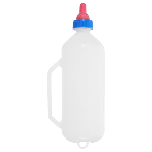POPETPOP Botella de Alimentación para Cabras y Ovejas de Goma Resistente Fácil de Limpiar para Corderos desde Nacimiento hasta Destete Uso Exterior Duradera y Cómoda