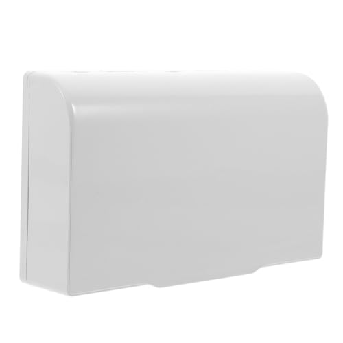 GALPADA Copertura Adesiva Per Presa Elettrica Doppia 86mm, Scatola Copripresa Bianca Resistente Alle Intemperie Protezione Per Esterni, Installazione Senza Foratura Per Prese Di Standard