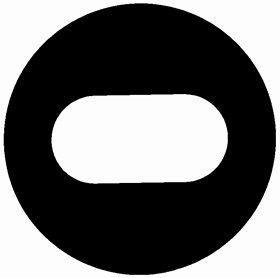 Gilder Single Slot Oval Grid GS2x1, 2000x1000 µm, Nickel, 100/VL