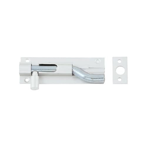Aluminium Barrel Bolt – Necked – Lightweight Rust-Resistant Offset Door & Gate Bolt – Hardware Fittings Included (100mm)