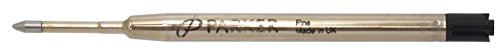 Stylo bille Parker noir anti-bavure pour écriture fine petits caractères 164 312