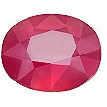 PRAJAPATI GEMS Certified Unheated Untreatet 6.25 Ratti 5.75 Carat A+ Quality Natural Burma Ruby Manik Loose Gemstone for Women's and Men's