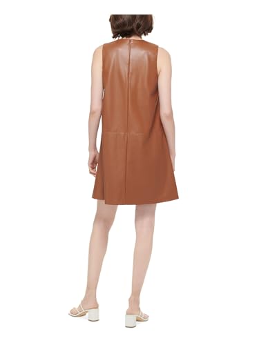 Calvin Klein Womens Office Business Sheath Dress Brown 22