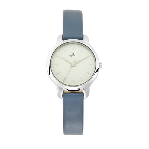 Titan Leather Neo Analog White Dial Womens Watch 2481Sl10/Nn2481Sl10/Np2481Sl10, Band Color:Blue (B07ZTPHZMB) Amazon Price History, Amazon Price Tracker