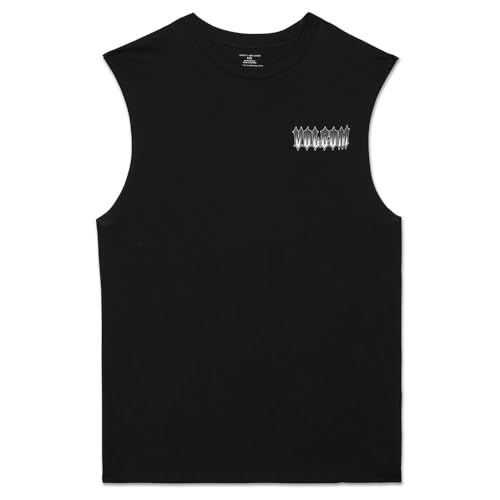 Camiseta Volcom Gamma Doom sin mangas talla XL para hombre en color negro 4