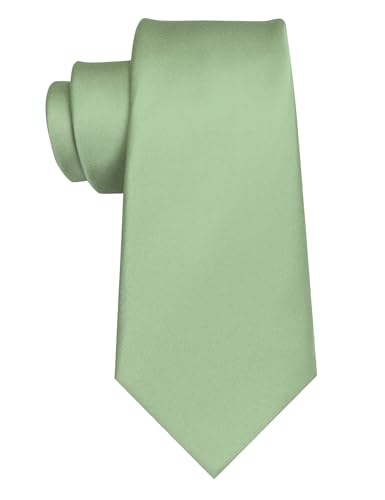Image of JEMYGINS Solid Color Tie Mens Necktie for Business and Wedding