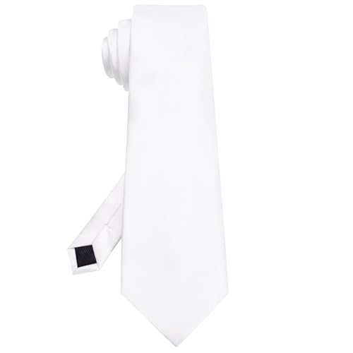 Image of Hi-Tie Men's Extra Long Solid Satin Tie Set 63 Inch /70 Inch Formal Necktie