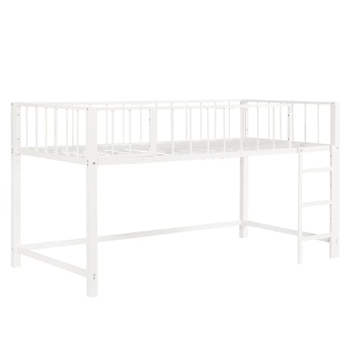 ���t�g�x�b�h �p�C�v�x�b�h �V���O�� ����110cm ���[�^�C�v ���E����ւ� �V���O���x�b�h �����[ �ȃX�y�[�X �X�`�[��(White)