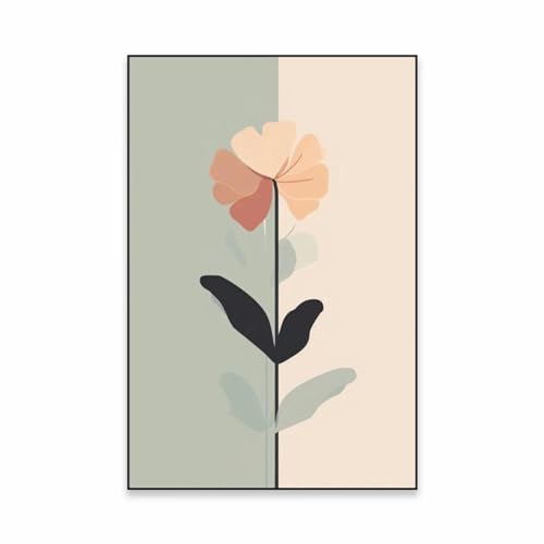 Décoration murale de fleurs 80x110cm triptyque moderne sans cadre