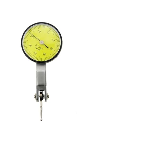 KACOME 0-0.8mm Lever Dial Indicator Gauge with Measuring Probes Mechanical Micrometer Measuring Tools Dial Bore Gauge Test Indicators(Digital Dial 12.7mm)
