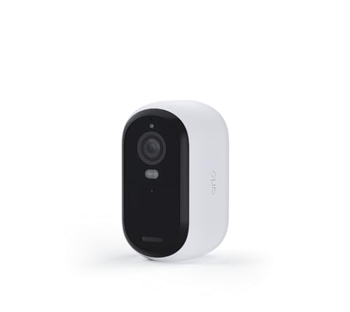 Image of Arlo Essential Security Camera 2K 2nd Gen, Indoor /Outdoor Wireless Camera with Spotlight, 2-Way Audio, Color Night Vision, Motion Activation, Wide Angle, White, 1-Pack, VMC3050 (Renewed)
