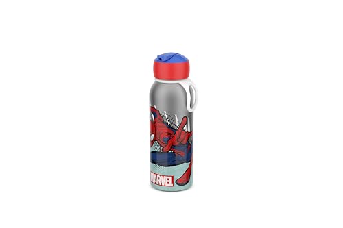 Mepal - Botella térmica Flip-up Campus - Botellas aisladas para niños - Termo de acero inoxidable - Caliente 9 horas y 12 horas frío - Sin BPA - 350 ml - Spiderman