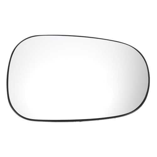 A ABSOPRO Verre De Rétroviseur Latéral Droit De Remplacement Avec Plaque De Support Convexe Chauffant En Verre Blanc pour Nissan Micra 2002-2010