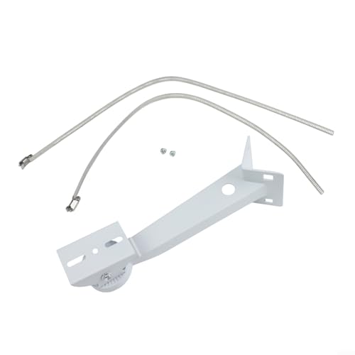 Image of Ableholy Aluminum Alloy Pole Mount Camera Bracket with 2 Adjustable Loops for CCTV Security Cameras Corner Wall Mounting Kit up to 20cm