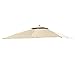 Garden Winds Replacement Canopy for The Windsor Gazebo - Standard 350 - Beige - for Models L-GZ717PST-C, A111001701, 810213583 Will NOT FIT Any Other Model - Read Before Buying