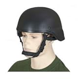 ALBAINOX 35528 Airsoft-Helm Albainox, PVC, schwarz, Einheitsgröße, Werkzeug für Jagd, Angeln, Camping, Outdoor, Survival und Bushcraft