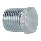 MIDLAND INDUSTRIES 5406P6 Hex Head Plug, 3/8 in MPT, Steel