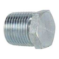 MIDLAND INDUSTRIES 5406P6 Hex Head Plug, 3/8 in MPT, Steel