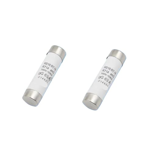 Elektryczne bezpieczniki ceramiczne, ceramiczne bezpieczniki domowe RO16, opakowanie 10 sztuk 500 V 14x51 mm 6A-63A(20A)