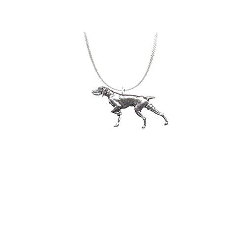 A30 Pointeur pendentif en argent sterling 925 avec chaîne de 45,7 cm