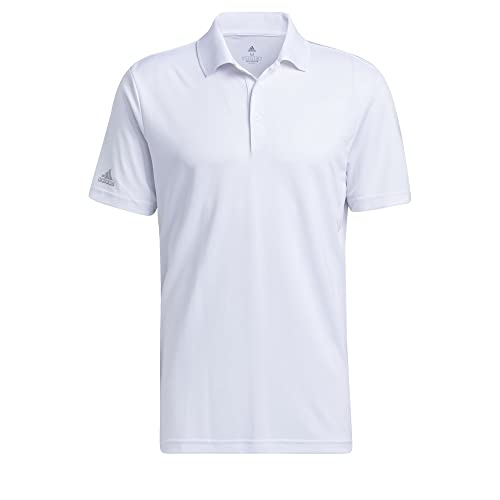 adidas Men's Performance Primegreen Polo Shirt, White, X-Large3