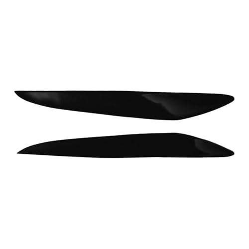2Pcs Car Front Headlight Eyelids Eyebrow Cover Trim Gloss Black Compatible With Mazda 3 Mazda3 JDM 2010 2011 2012 2013