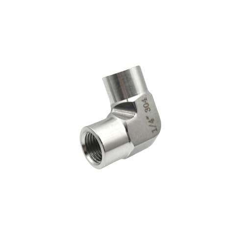 Codo de acero 304 inoxidable forjado de 1/2 pulgada con rosca BSP 2