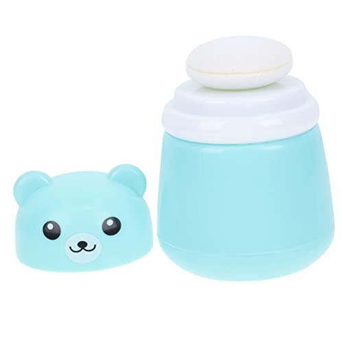 TOVINANNA Bath Powder Box Baby Powder Puff Kit Newborn Talcum Powder Container for Home Travel Use