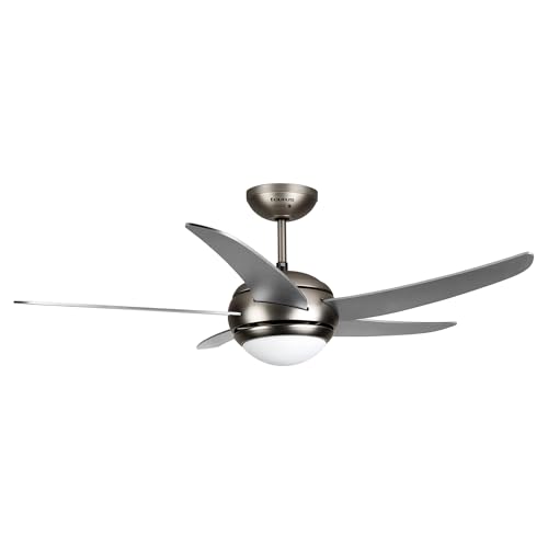 Taurus Fresko 5B - Ventilador de techo con luz y mando a distancia. Función verano/invierno. 120 cm de diámetro y 5 aspas. Cobertura hasta 20m2. 3 velocidades. Temporizador 8 horas. Motor cobre. 60W.