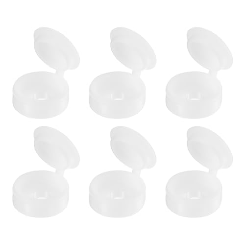 QUARKZMAN 150 Stück Schraubenabdeckungskappen, 3mm Kunststoff-Scharnier-Schraubenkappen zum Abdecken von Schraubenköpfen (Weiß)