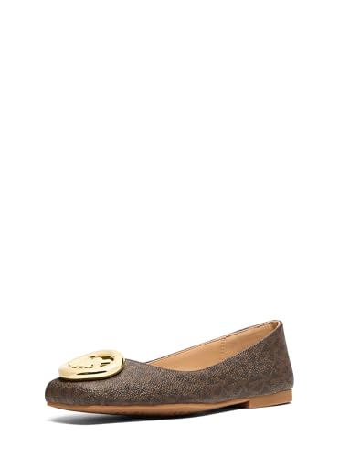 Michael Kors Women's Milan Flex Ballet Flat, Brown, 7.5