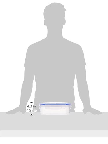 Image of Aristo Lock & Fresh 301 Plastic Storage Container For Storing grains, pulses, rice, wheat etc - 1100 ML, Transparent Clear, large (LOCK&FRESH301) (22 x 15.5 x 6cm)